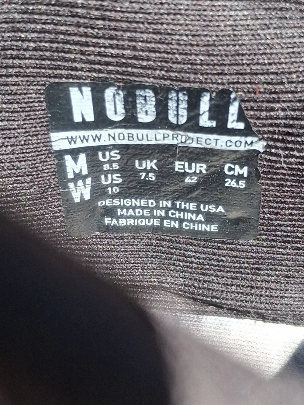 NOBULL Black Camo Superfabric Unisex Trainers Sneakers Men 8.5 Women 10
